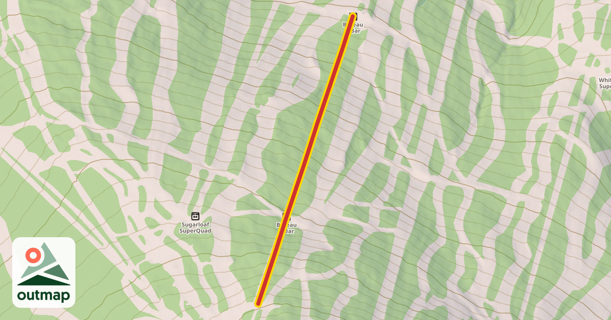 Map of Bateau T-Bar