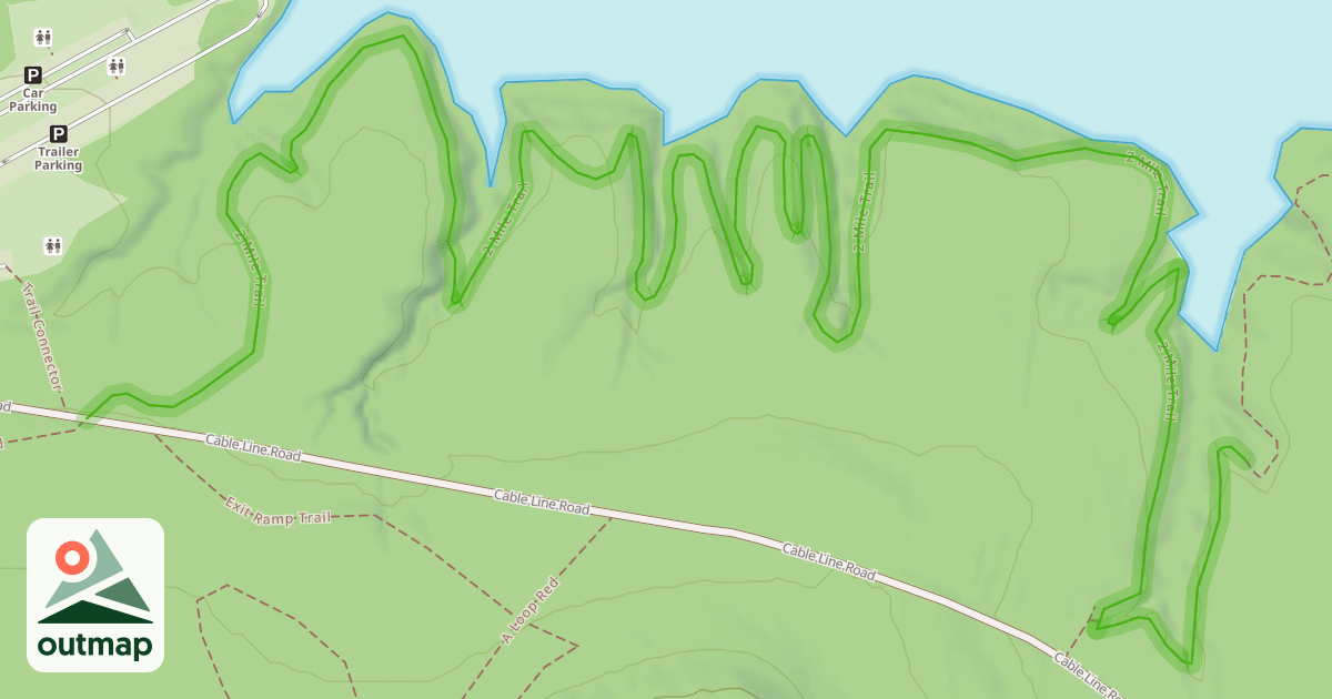 Map of 2 Mile Trail
