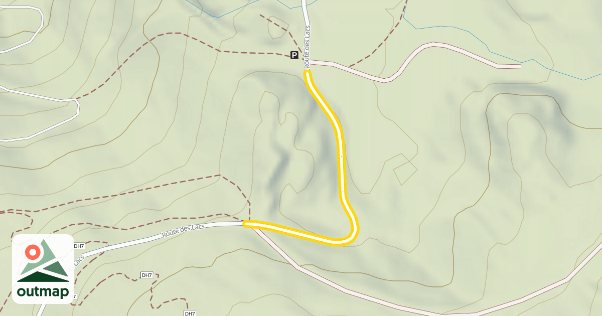 Map of Route des Lacs