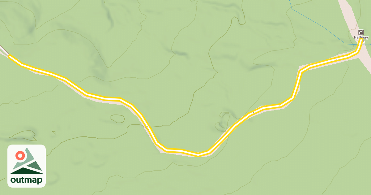 Map of Maine Hut Trail