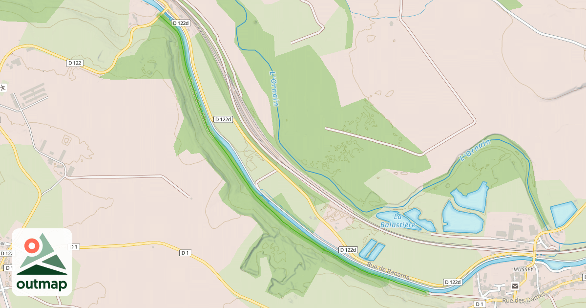 Map of Chemin de la Côte Colin