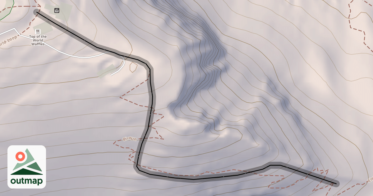 Map of East Ridge Traverse