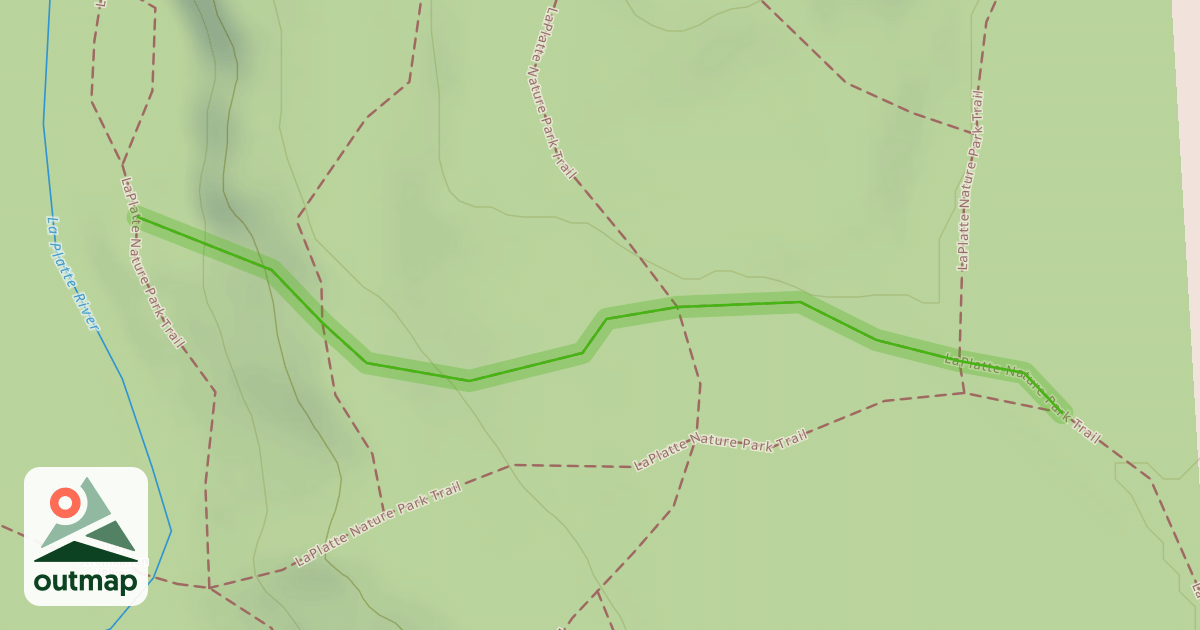 Map of LaPlatte Nature Park Trail