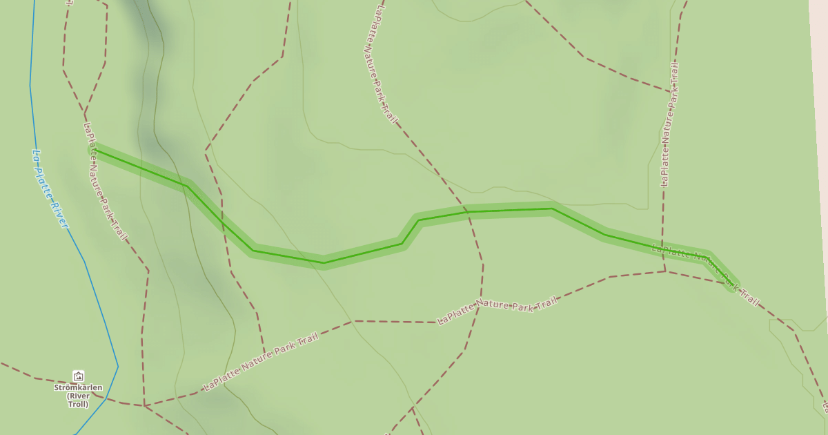 Map preview of LaPlatte Nature Park Trail