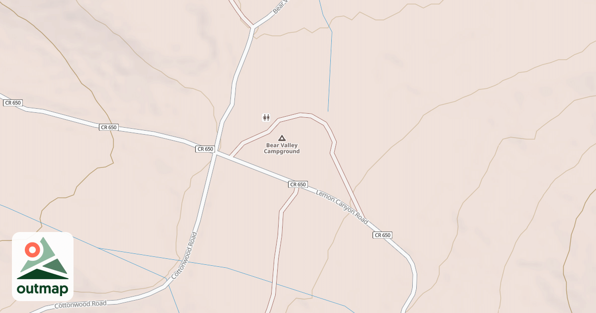 Map of BEAR VALLEY CG
