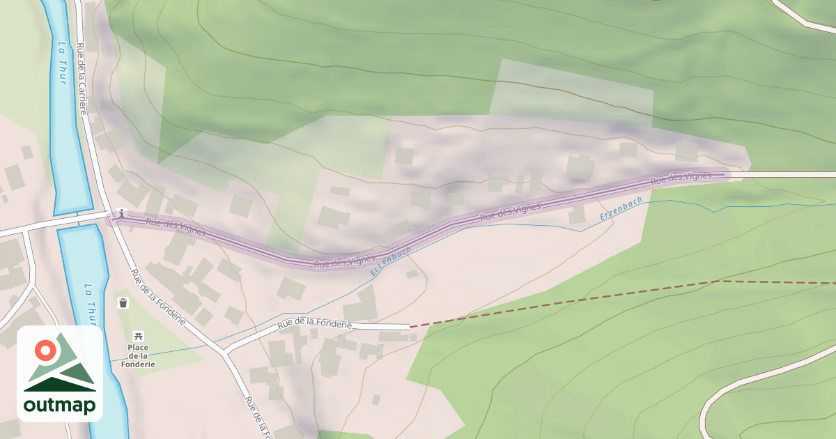 Map of Rue des Vignes