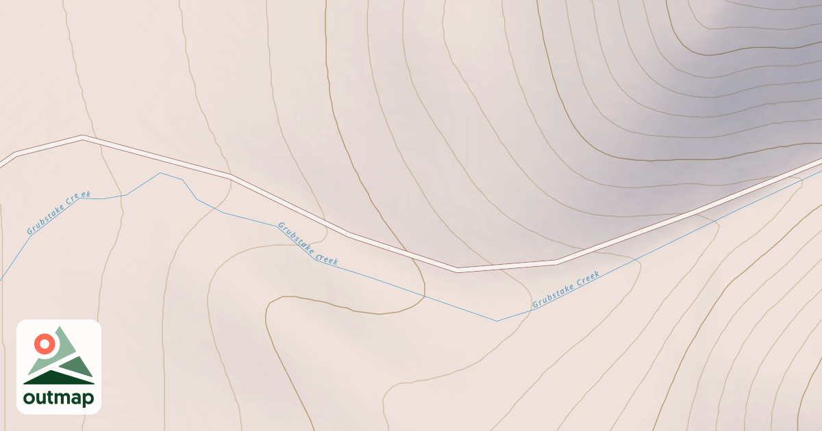 Map of Ahtell Creek