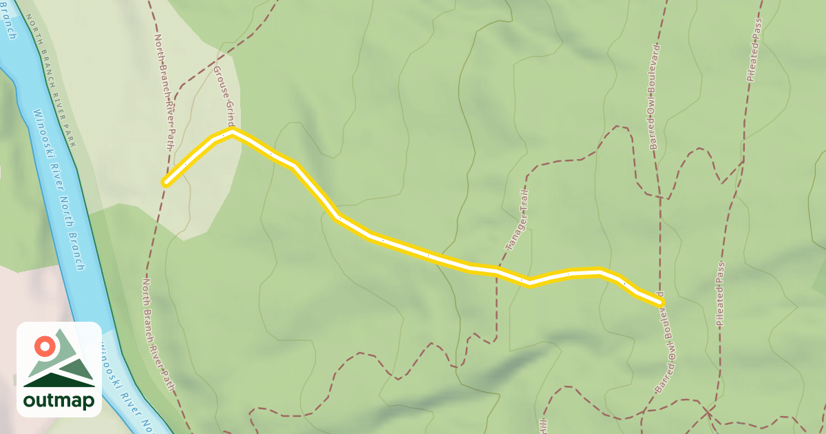 Map of Grouse Grind