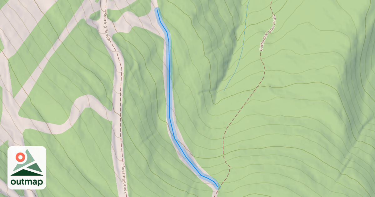 Map of Cathedral Brook