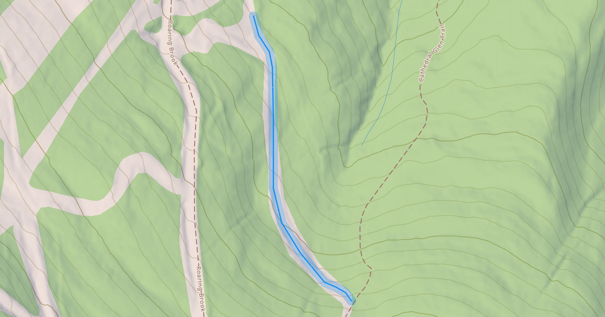 Map preview of Cathedral Brook