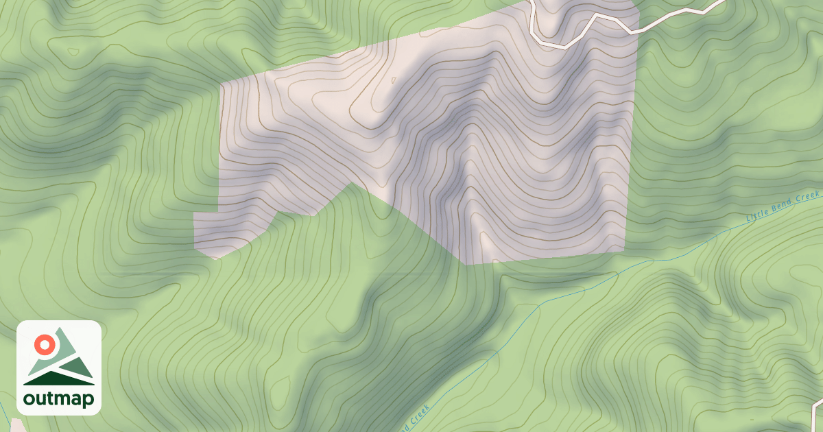 Map of LITTLE BEND CR NO 2 T.S.