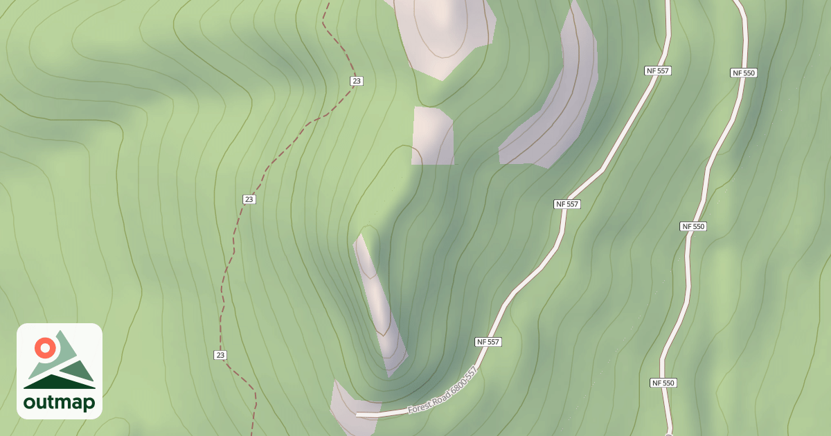 Map of USFS Motor Vehicle Use Map Roads {03FABDCF-5EB5-4F48-8C24-1DCCB534C4E3}