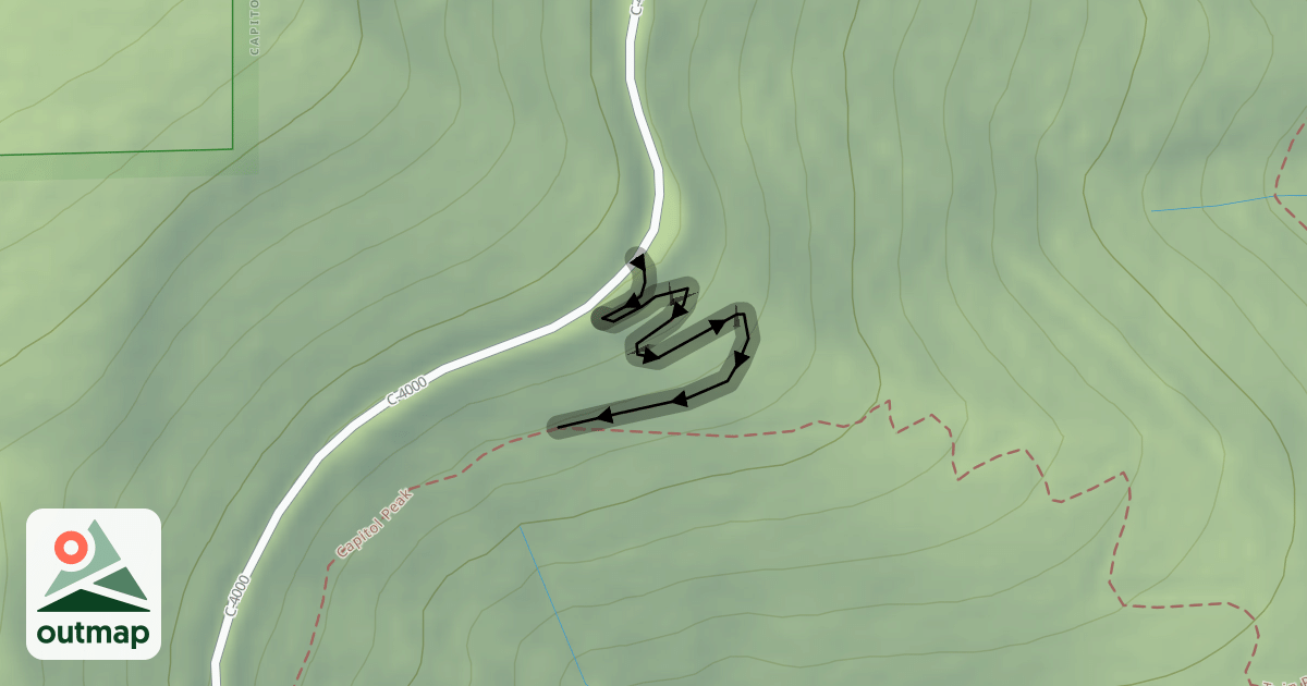 Map of Twin Peaks Access