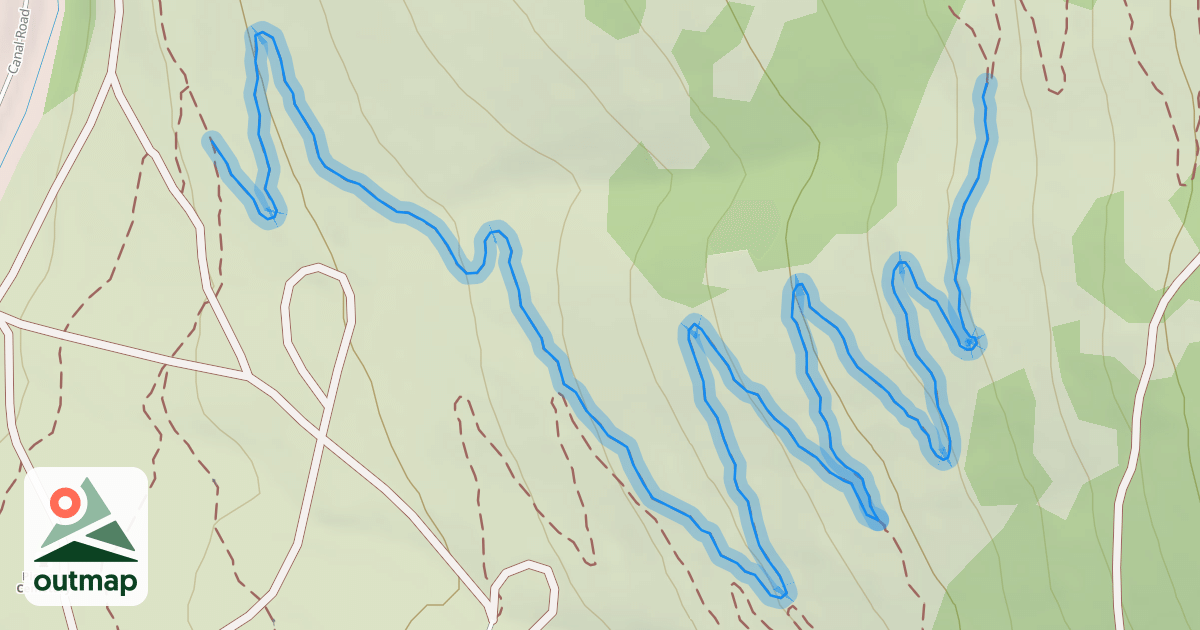 Map of Graveyard Climb Trail