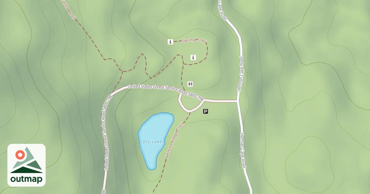Map of DRY LAKE TRAILHEAD