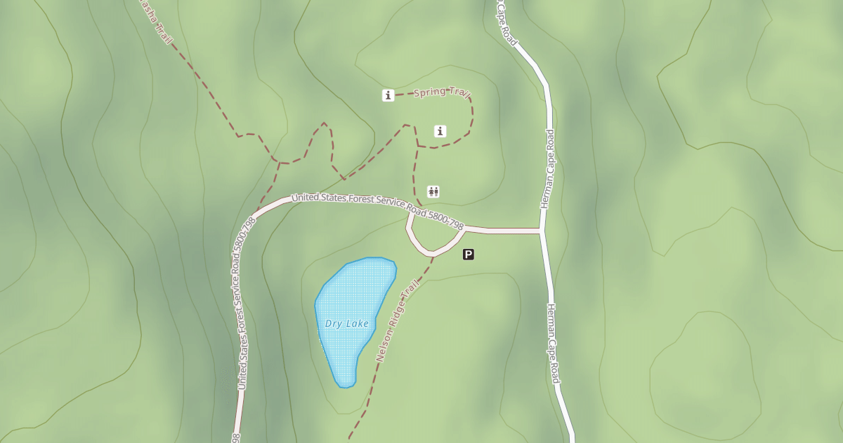 Map preview of DRY LAKE TRAILHEAD