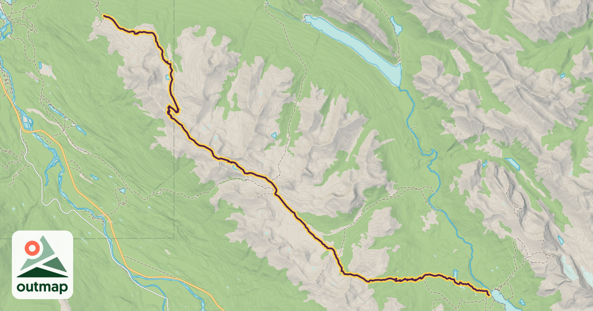 Map of Skyline Trail