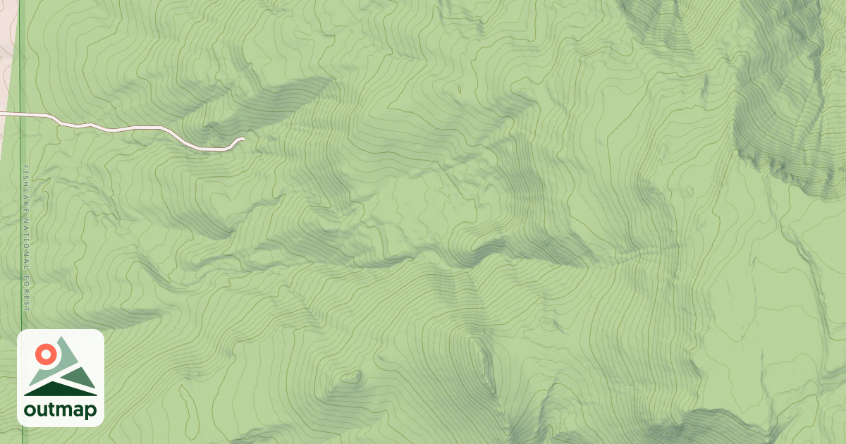 Map of THE FACE - FOREST BOUNDARY