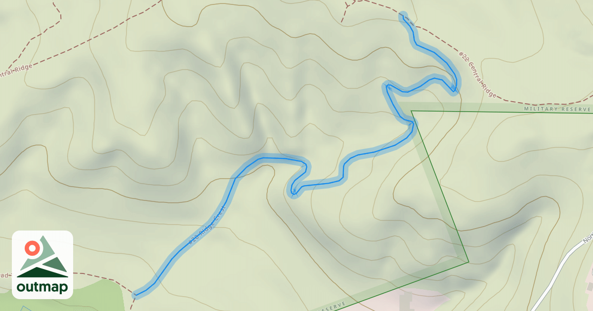 Map of #20 Ridge Crest