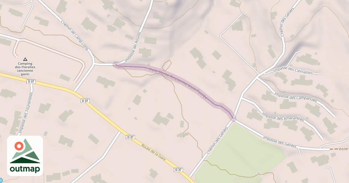 Map of Voie Verte Ancienne Voie Ferrée