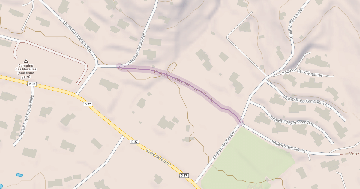 Map preview of Voie Verte Ancienne Voie Ferrée