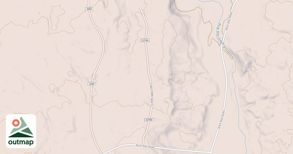 Map of COLE CREEK SPUR S