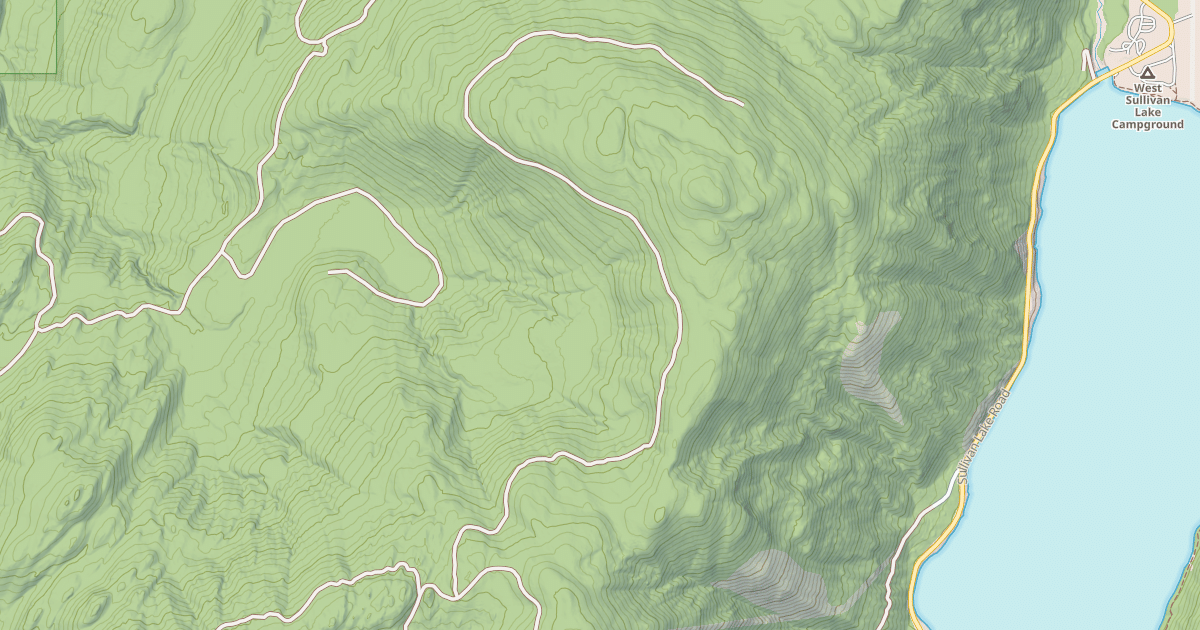 Map preview of USFS Motor Vehicle Use Map Roads {1B3A2C61-370D-4236-BD46-F2F75F97F9FD}
