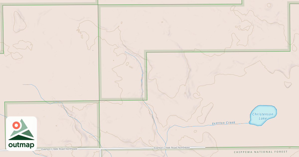 Map of EVERTON CREEK SPUR A