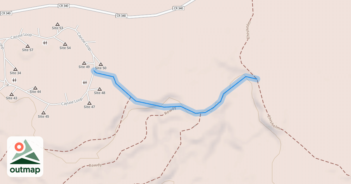 Map of Chisolm Campground Connector