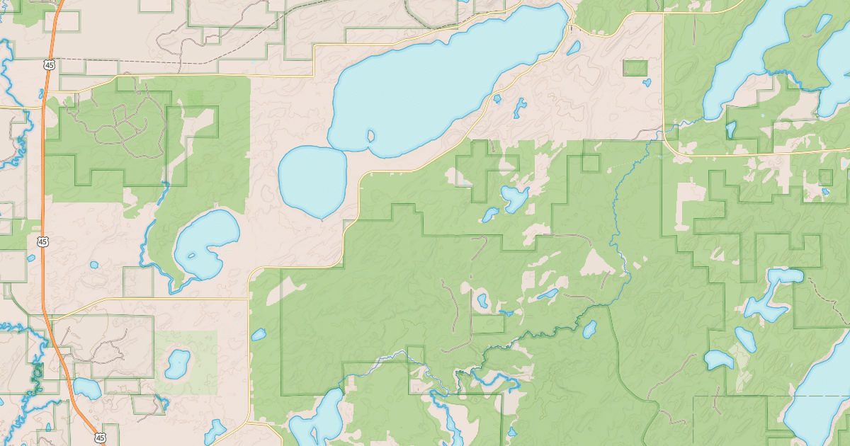Map preview of Vilas County Snowmobile