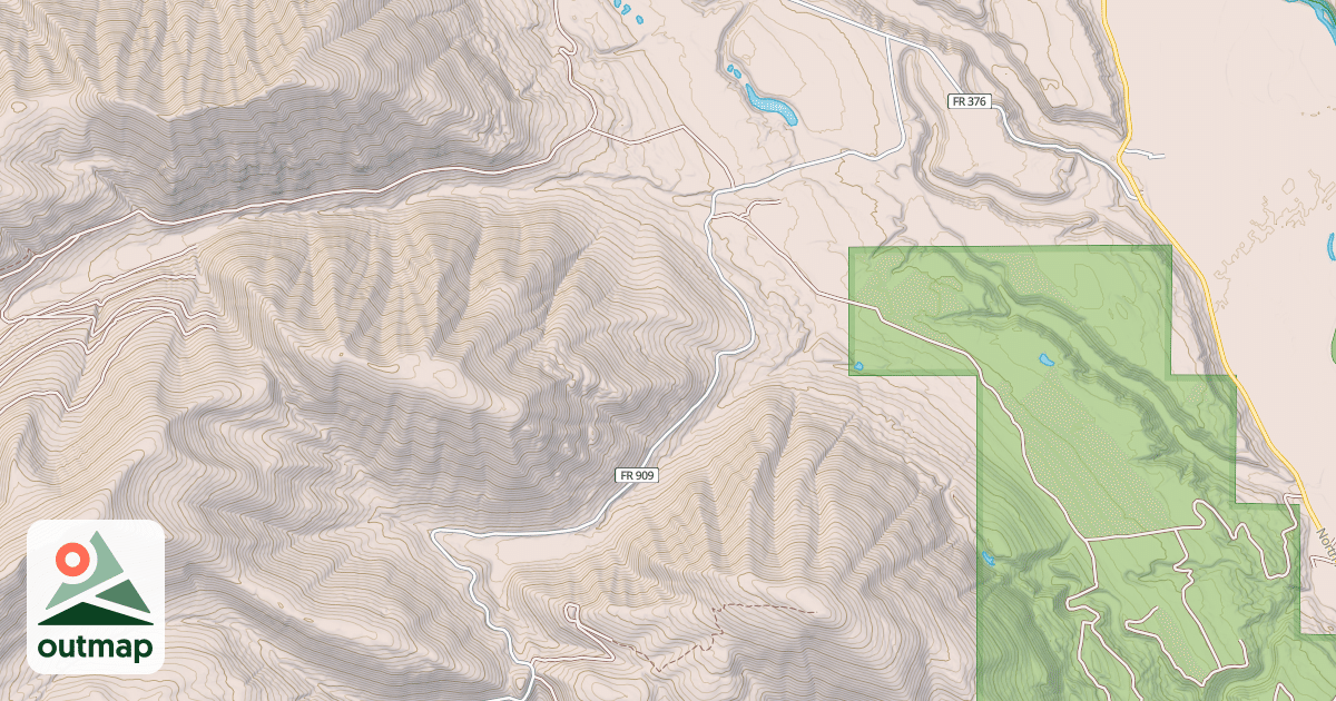 Map of CYCLONE CREEK MORAN CREEK