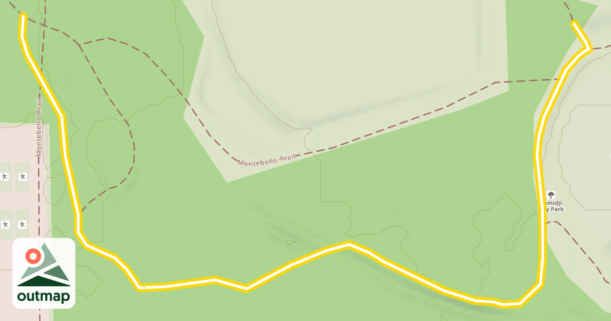 Map of Montebello Trail