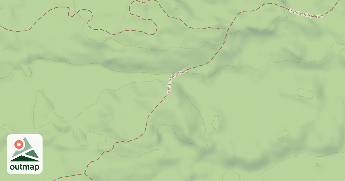 Map of Granite Hills Trail (Upper Loop)