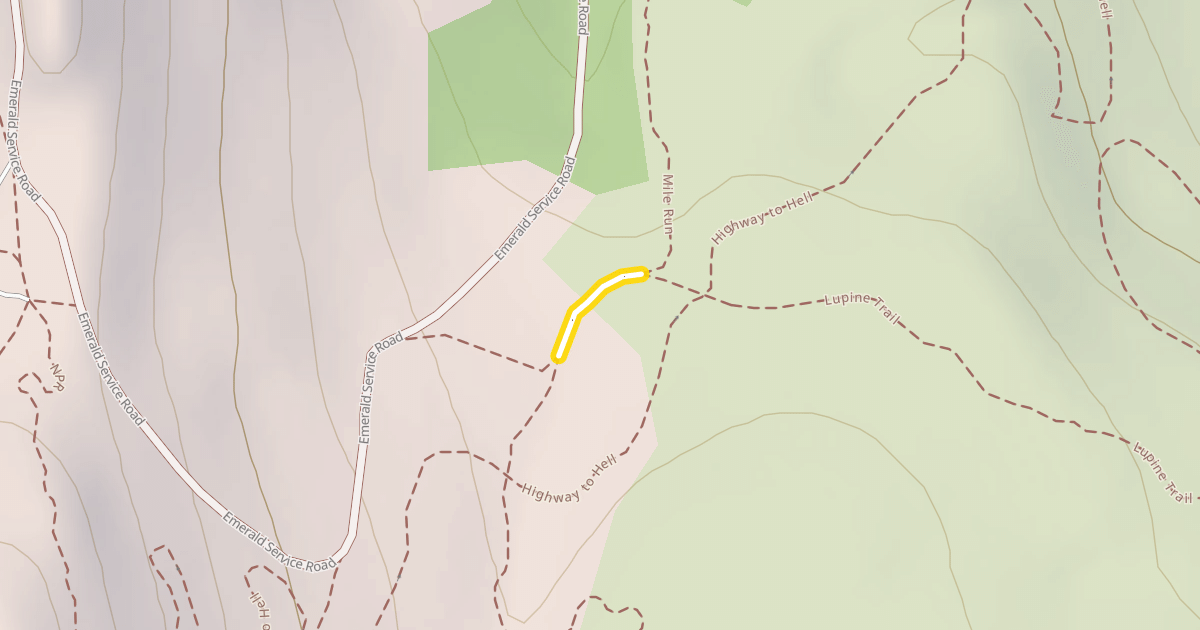 Map preview of Lupine Trail