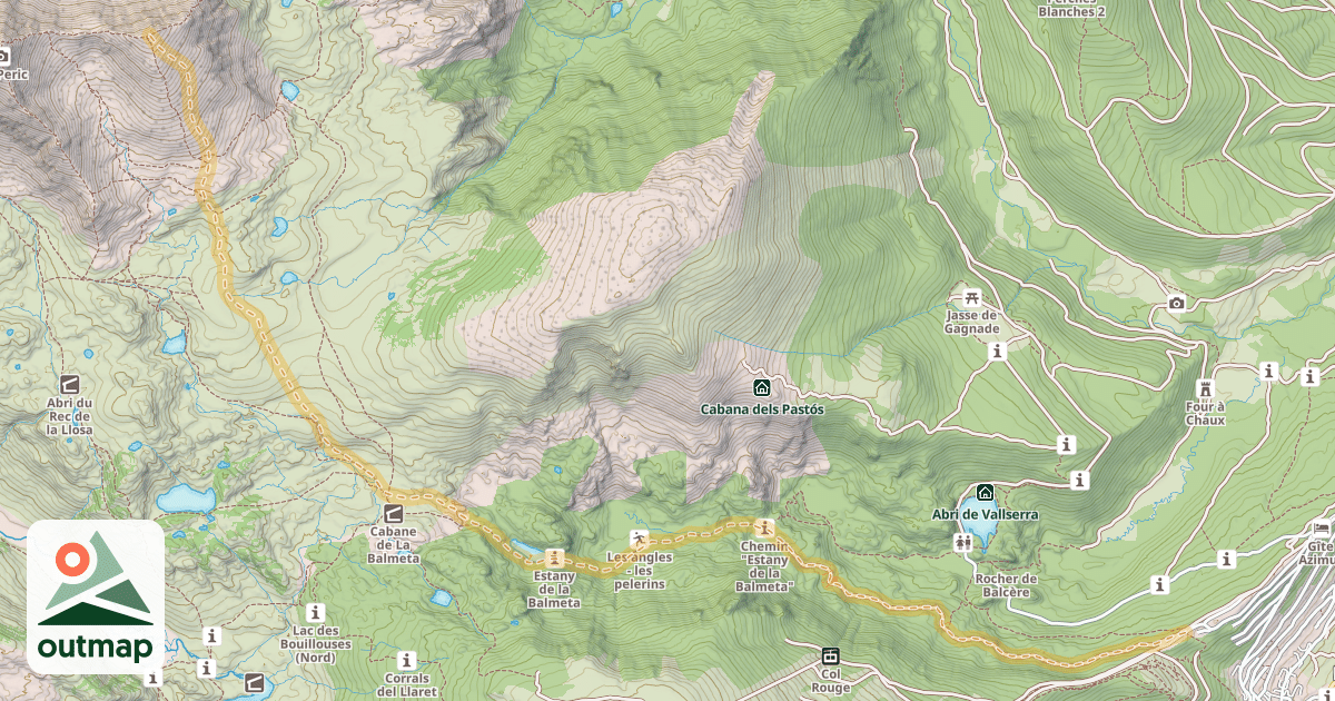 Map of Le Petit Peric — Les Angles