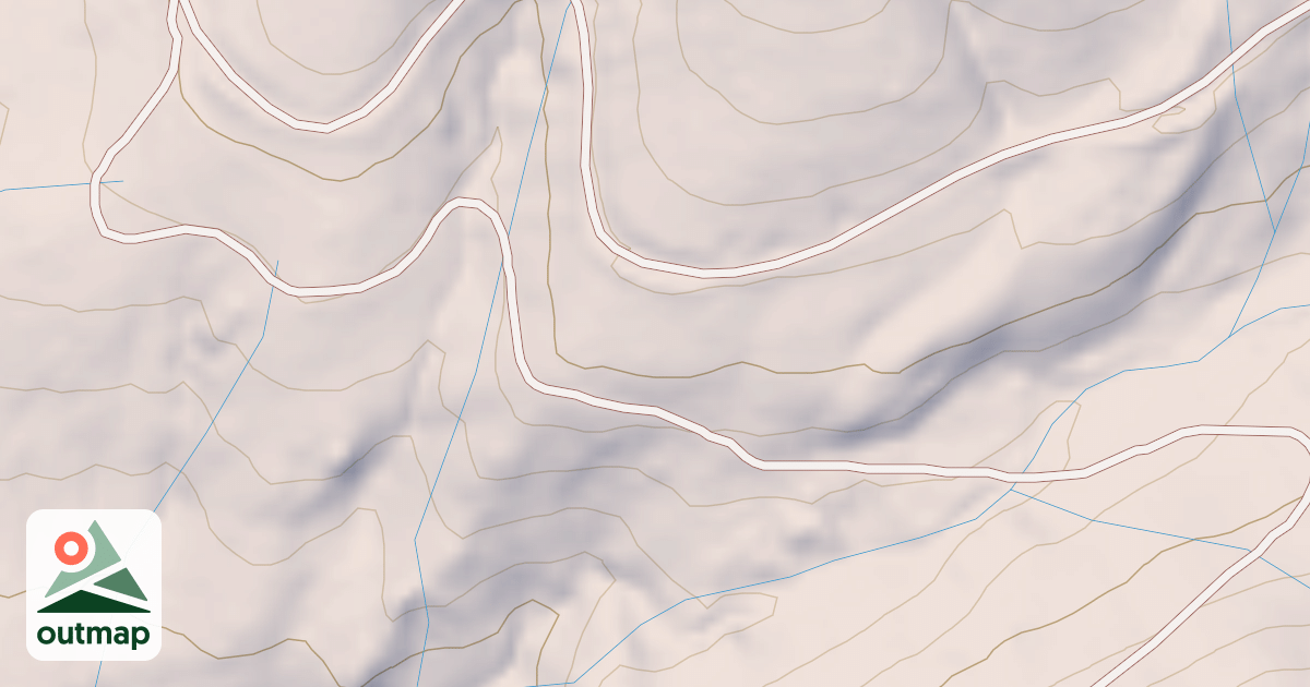 Map of BROWNS CREEK E SPUR T1