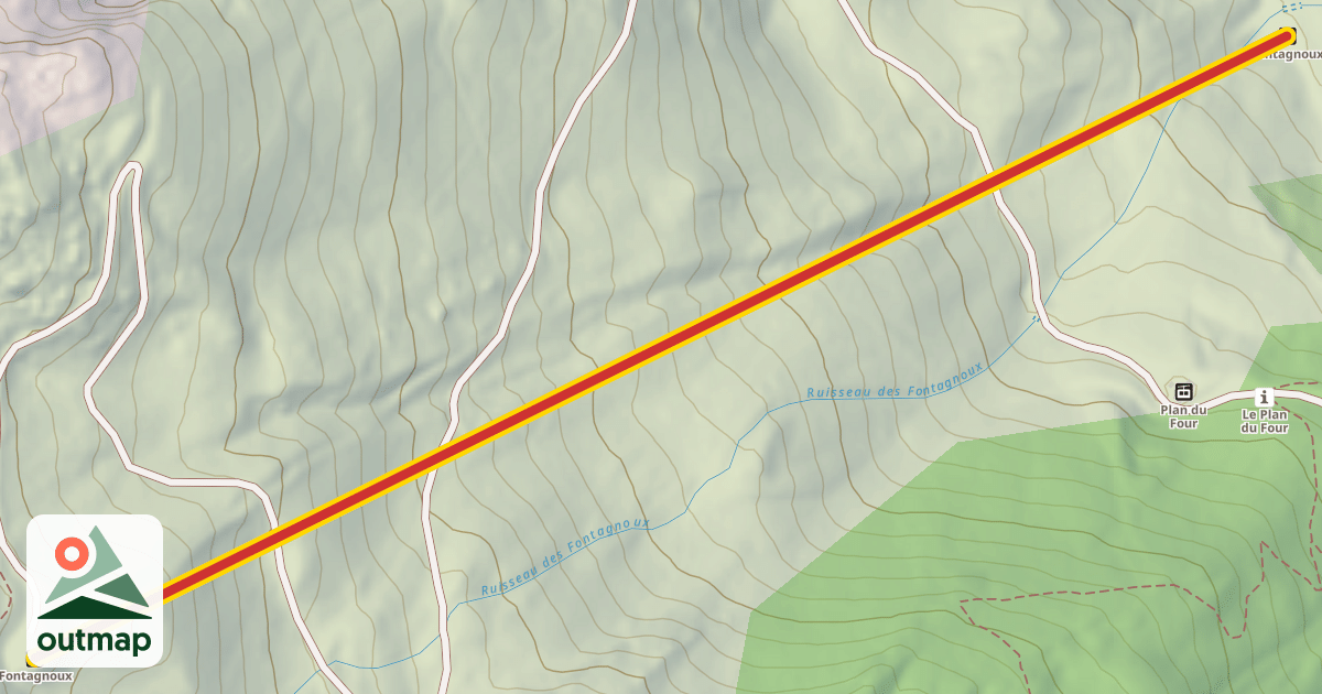 Map of Fontagnoux