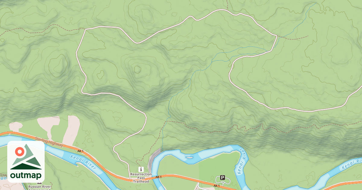 Map of JUNEAU CREEK RD