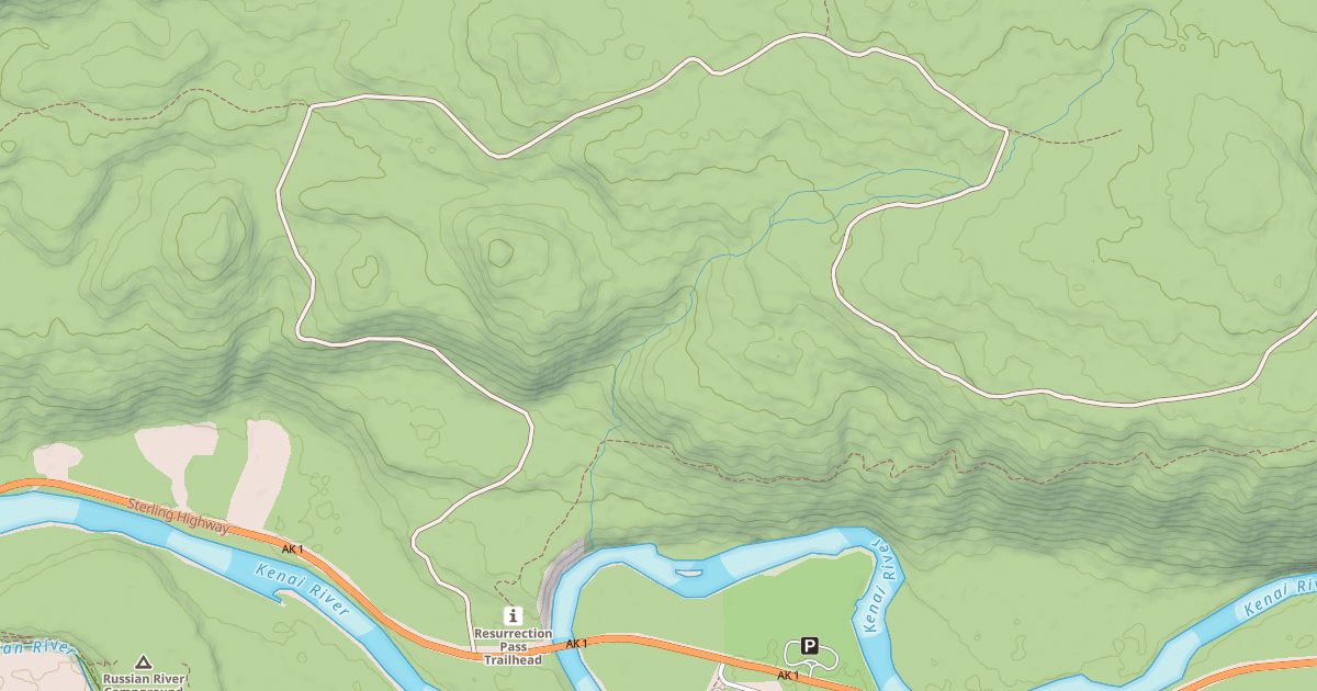 Map preview of JUNEAU CREEK RD