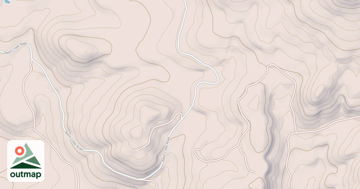 Map of GOLD PAN SPUR