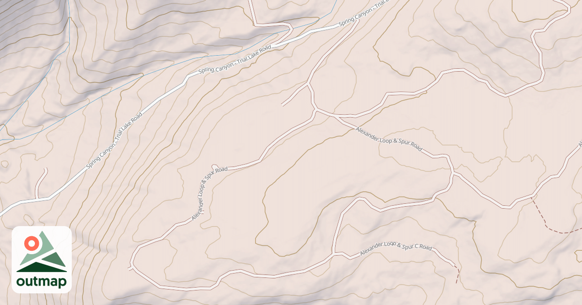 Map of ALEXANDER LOOP & SPUR