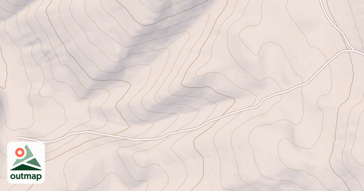 Map of Upper Burnett Canyon