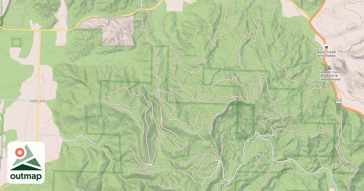 Map of ANDY CREEK