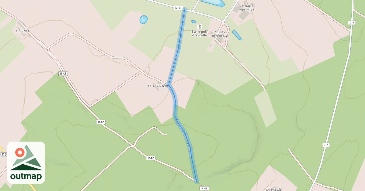 Map of Chemin de la Tavelière
