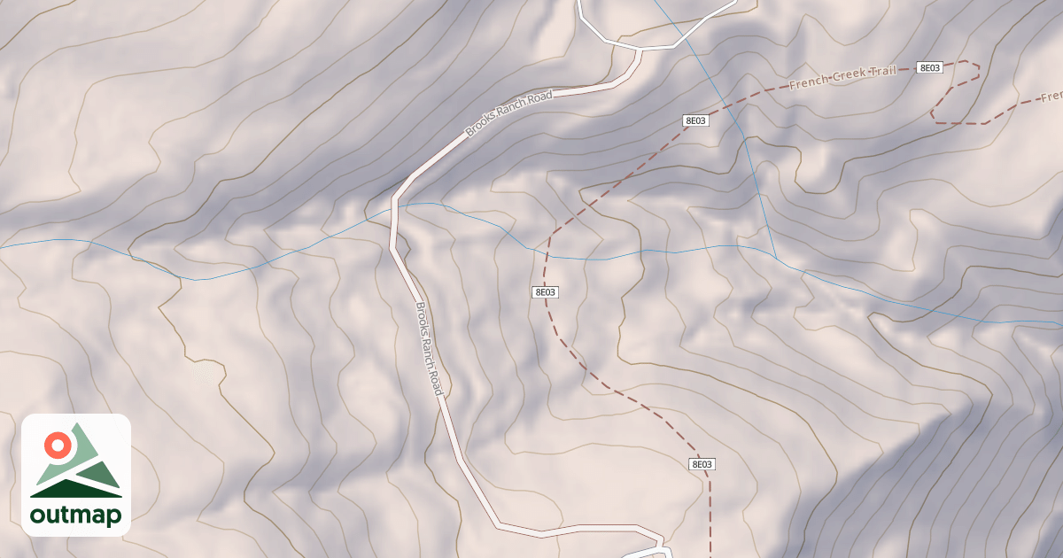 Map of BROOKS RANCH