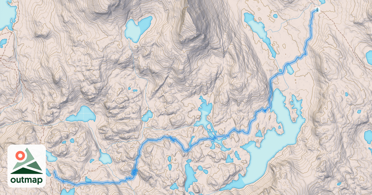 Map of Highline Trail