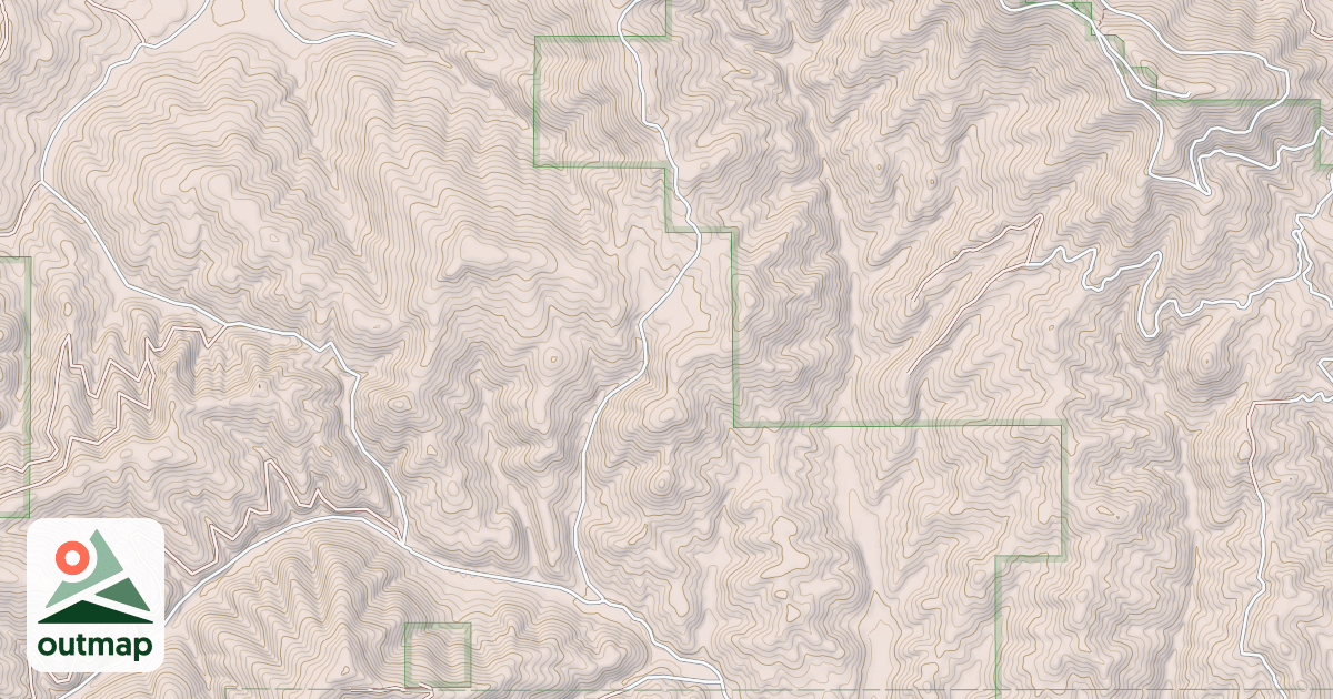 Map of PALOUSE DIVIDE WEST