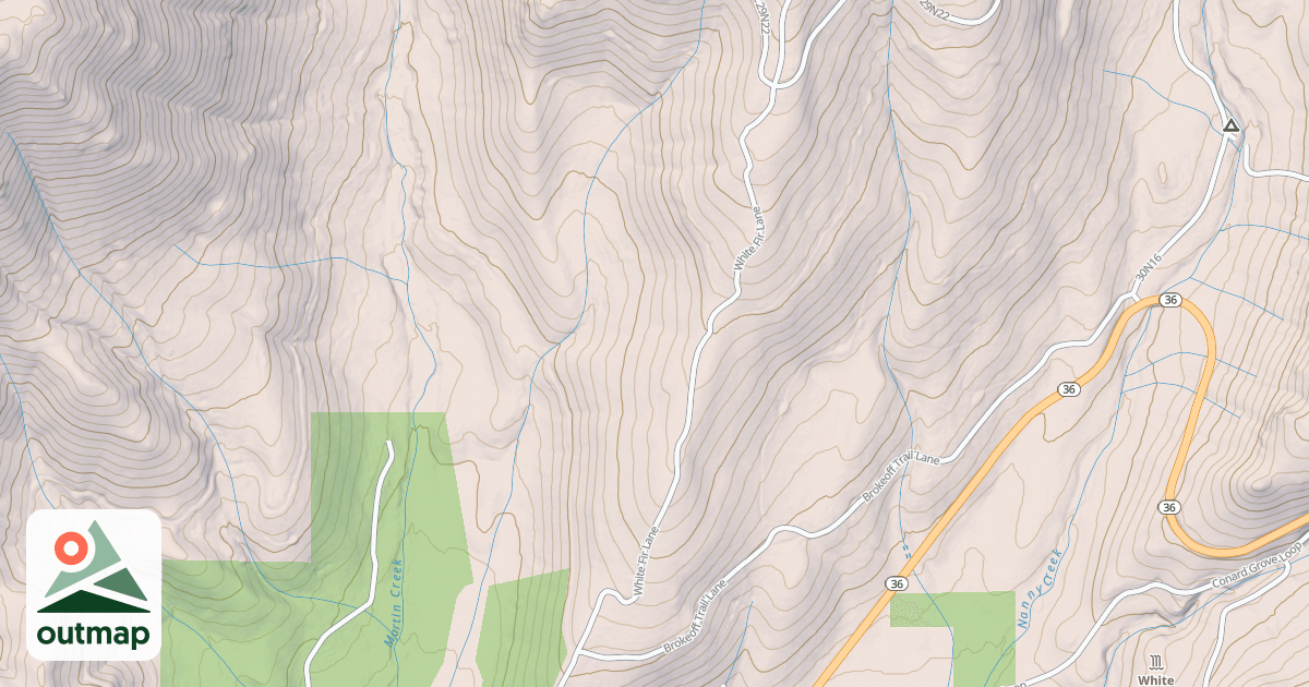 Map of PLANTATION GULCH
