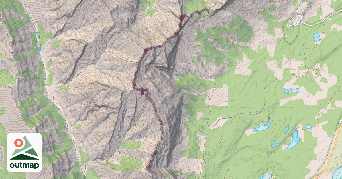 Map of Goat Mountain Route