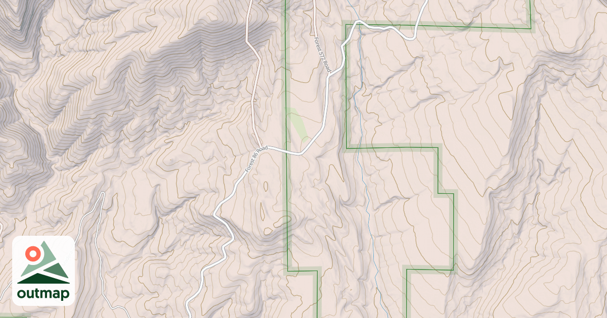 Map of BULL CREEK